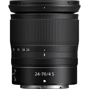 Nikon NIKKOR Z 24-70mm f.4 S Lens Intl Model + 4.5 inch Vivitar Premium Lens Case + Vivitar Graduated Color Filter Kit + 3pcs UV Lens Filter Kit + Nikon