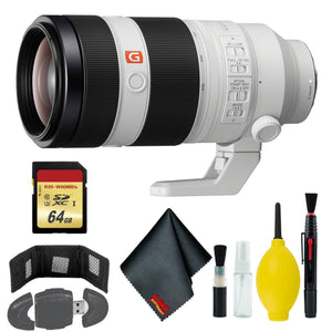 Sony FE 100-400mm f/4.5-5.6 GM OSS Lens - Card Reader & Wallet - 64GB Sony