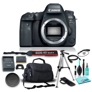 Canon EOS 6D Mark II DSLR Camera Body Only , 26.2MP Full-Frame CMOS Sensor, DIGIC 7 Image Processor w/ 5 Piece Accessories Canon