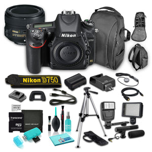 Nikon D750 DSLR Camera Body Only , 24.3MP FX-Format CMOS Sensor, Full HD 1080p Video Recording at 60 fps