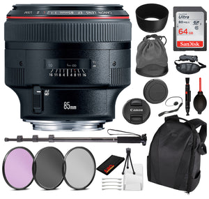 Canon EF 100MM F/2.8 MACRO USM Lens with Essential Bundle Kit for Canon EOS - International Model No Warranty
