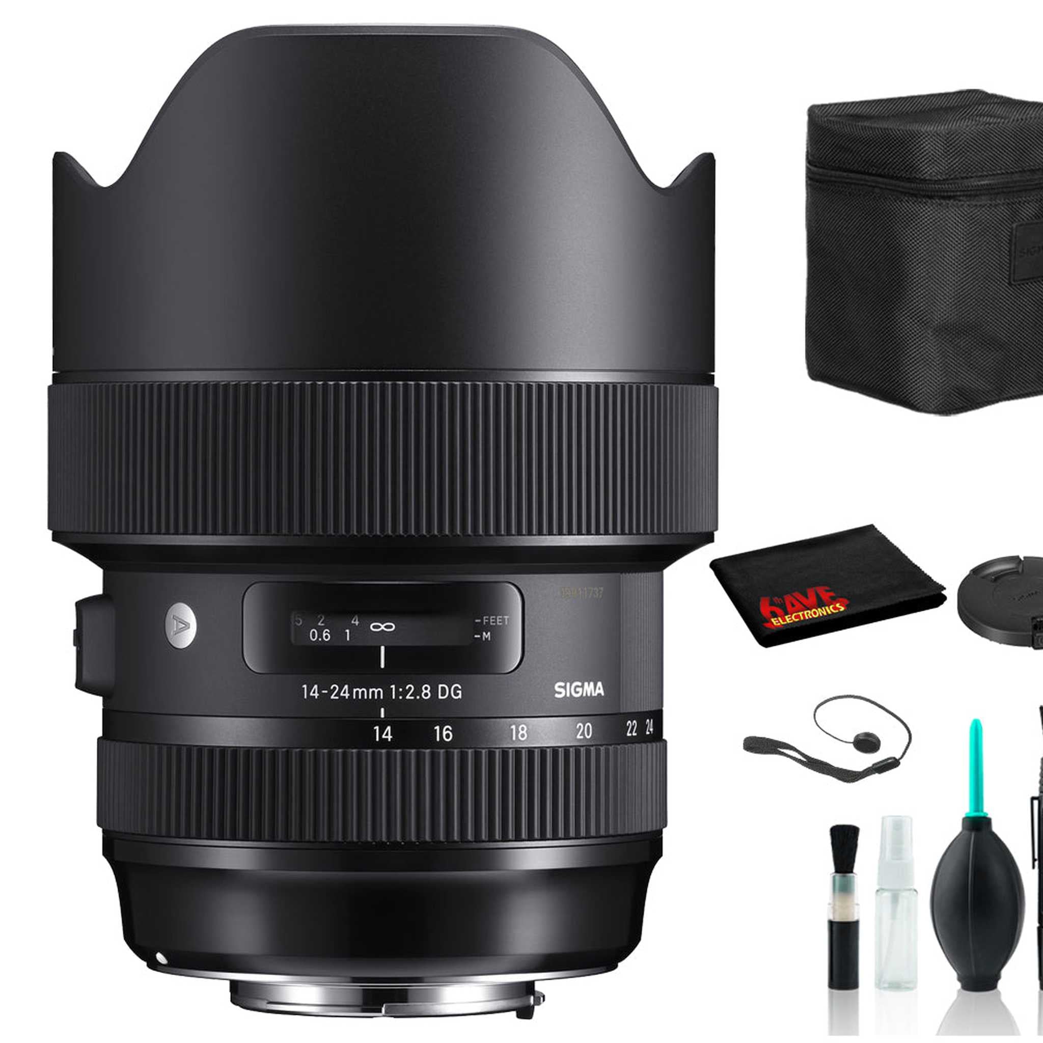 Sigma 14-24mm f/2.8 DG HSM Art Lens for Nikon F with Bundle: Deluxe Lens Cleaning Kit + More Sigma