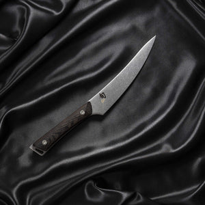 Shun Kanso 6" Boning and Fillet Knife, Handcrafted Japanese Curved Boning Knife, AUS10A Stainless Steel Blade, Tagayasan Handle, Meat and Fish Tool for Professional and Home Chefs Shun