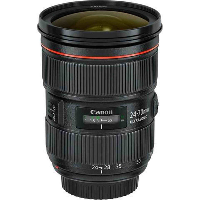 Canon EOS 6D Mark II DSLR Camera (Body Only) Basic Filter Bundle + Bonus Canon EF 24-70mm f/2.8L II USM Lens - Internati