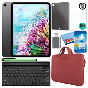 Apple 10.9" iPad Air 2022, 64GB/256GB, Wi-Fi Bundle with Red Sleeve