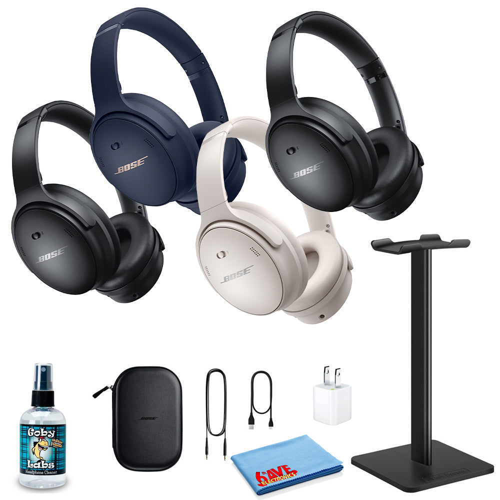 Bose QuietComfort 45 Wireless Headphones (4-Colors) Headphone Stand Bundle -