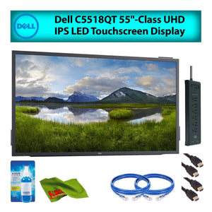 Dell 55" C5518QT UHD IPS LED Touchscreen Display Monitor Renewed with Cables - Reconditioned Dell