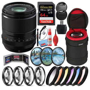 Fujifilm Fujinon XF 23mm f/1.4 R LM WR Prime Lens + 64GB SD Card Bundle Fujifilm