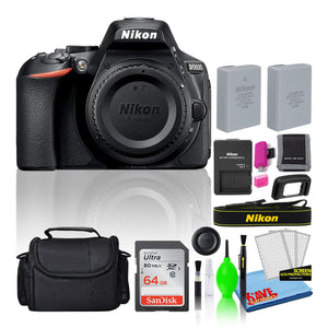 Nikon D5600 Digital Camera Body Only 1575 + 64GB SD Card + Camera Bag Intl - Reconditioned Nikon