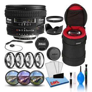 Nikon AF 20mm f/2.8D Wide-Angle Prime Lens 1913 Intl Model Bundle Nikon