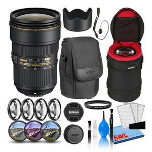 Nikon AF-S 24-70mm f/2.8E ED VR Zoom Lens 20052 Intl Model Bundle - Reconditioned Nikon