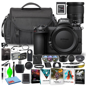 Nikon Z7 Mirrorless Camera + 24-70mm Lens 1594 + XQD Card + Software Intl - Reconditioned Nikon