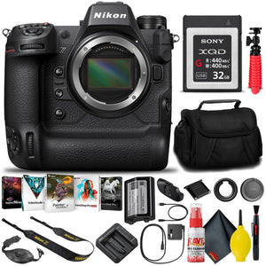 Nikon Z9 Mirrorless Camera Body 1669 with 32GB XQD Card + Software INTL - Reconditioned Nikon