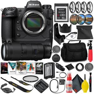 Nikon Z9 Mirrorless Camera 1669 with 70-200mm Lens + 32GB XQD Card INTL - Reconditioned Nikon