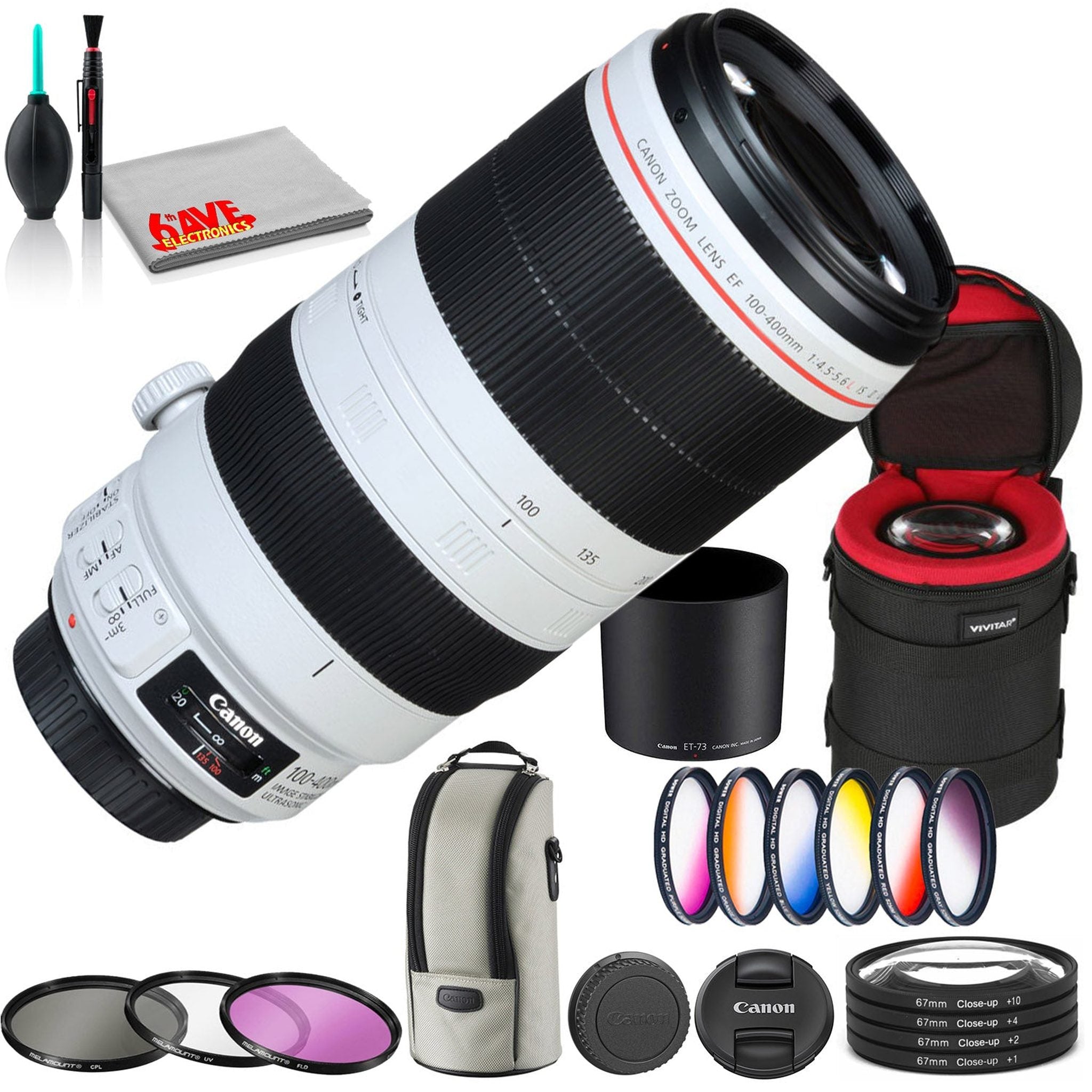 Canon EF 100-400mm f/4.5-5.6L IS II USM Lens - White