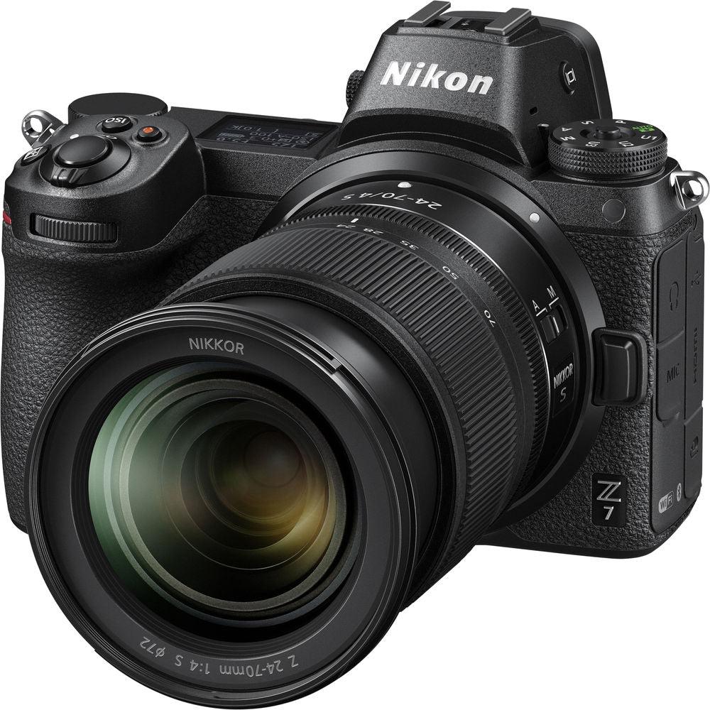 Nikon Z 7 Mirrorless Digital Camera with 24-70mm Lens (Intl Model) - with Cleaning Kit