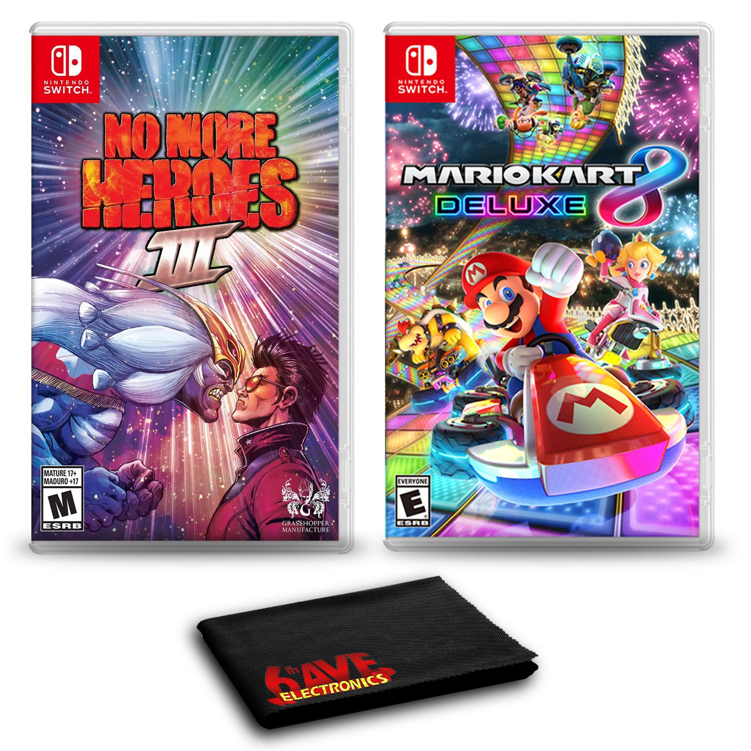 3 Nintendo online Switch Games Bundle