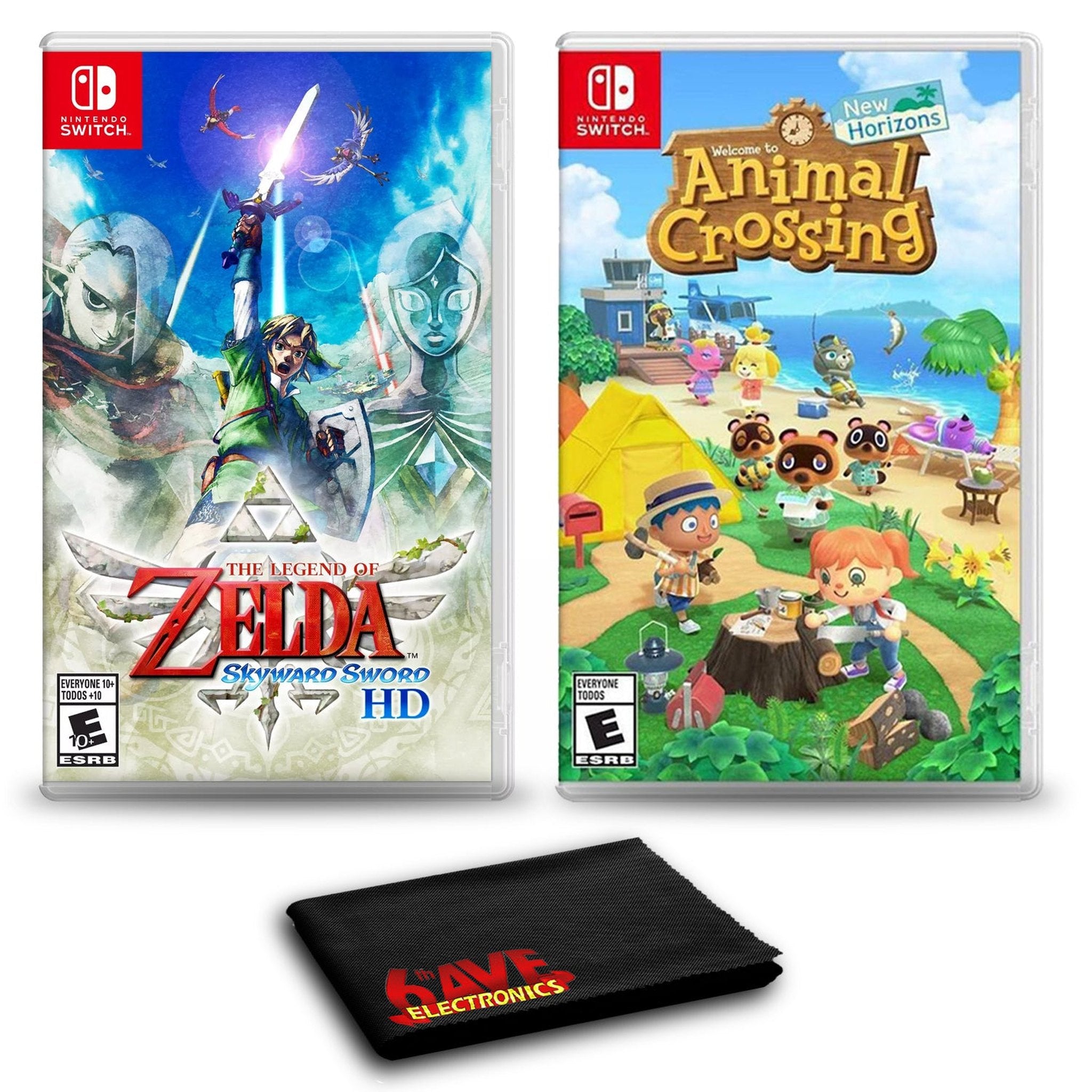The Legend of Zelda: Skyward Sword HD and Animal Crossing: New