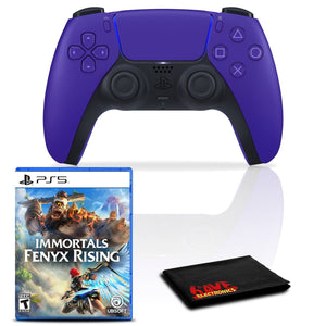 PlayStation 5 DualSense Controller Galactic Purple with Immortals Fenyx Rising PlayStation
