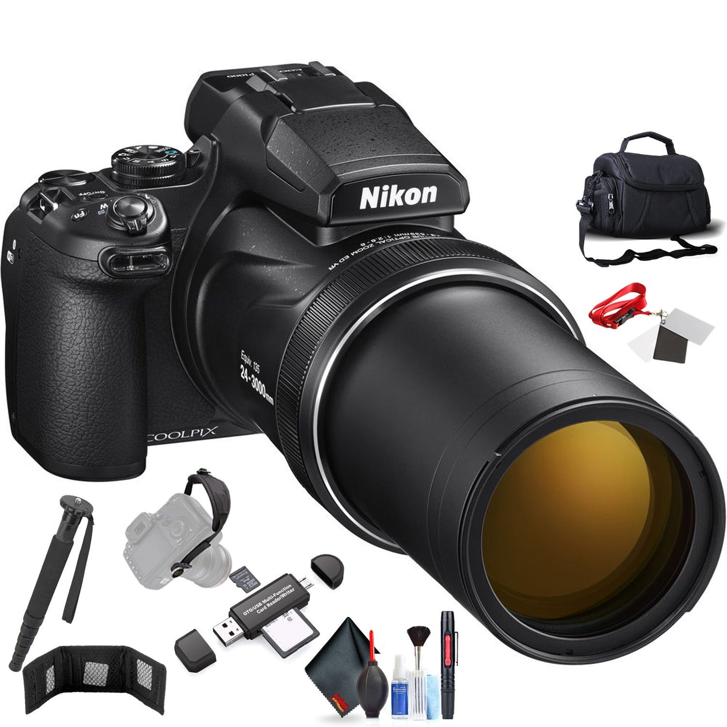 Nikon COOLPIX P1000 Digital Camera (International Model) with Extra Accessory Bundle