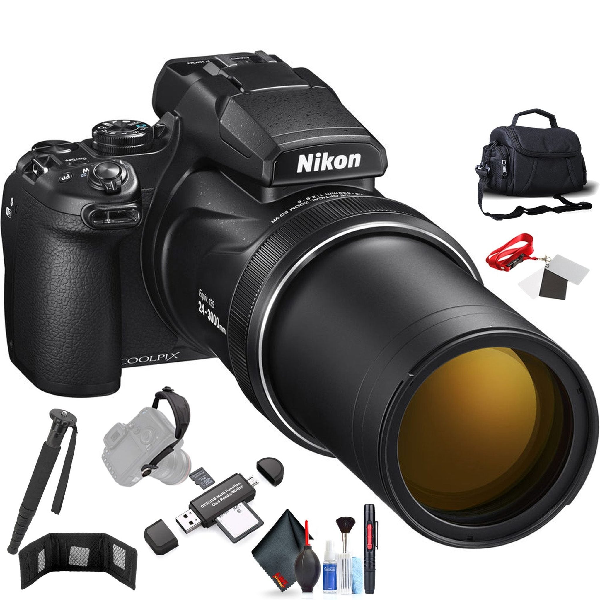 Nikon COOLPIX P1000 Digital Camera International Model with Extra Accessory Bundle