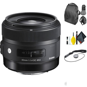 Sigma 30mm f/1.4 DC HSM Art Lens for Canon + Deluxe Lens Cleaning Kit Sigma