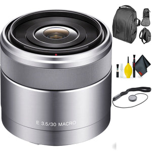 SONY SEL 30MM F/3.5 NEX Lens + Deluxe Lens Cleaning Kit Sony