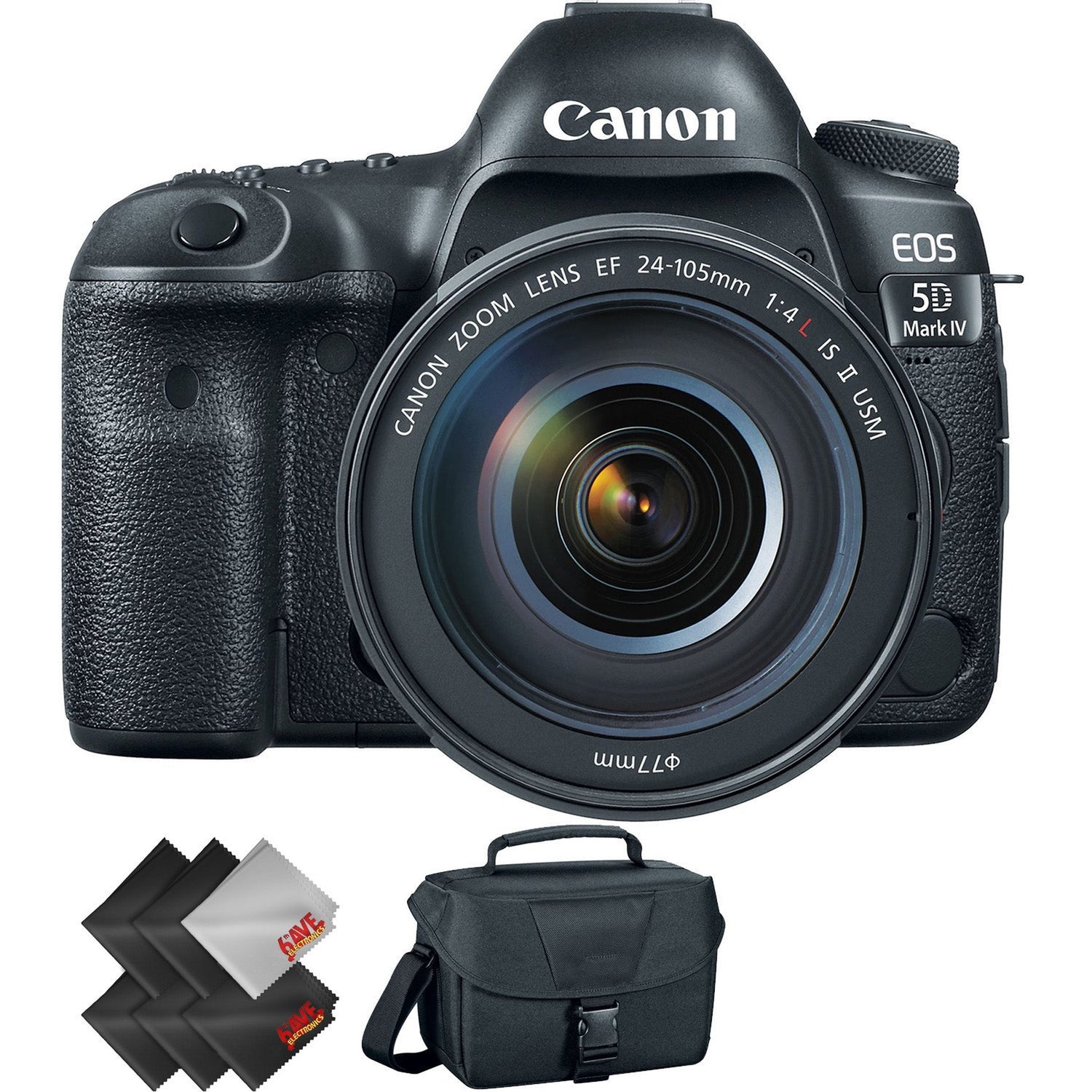 Canon EOS 5D Mark IV DSLR Camera with 24-105mm f/4L II Lens + 1 Year Warranty