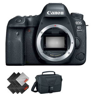 Canon EOS 6D Mark II DSLR Camera Body Only + 2 Year Accidental Warranty Advanced Bundle Canon