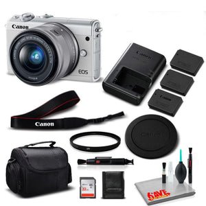 Canon M100 Camera 15-45 Lens Kit Box - Kit with 32GB- International Model