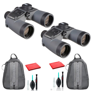 Fujinon 7x50 WPC-XL Mariner Binoculars with Compass - 2 Pack Kit - Fujinon