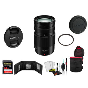 Panasonic Lumix 100-300mm f/4-5.6 II POWER O.I.S. Lens Kit International Model Panasonic