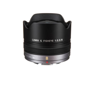 Panasonic Lumix G Fisheye 8mm f/3.5 Lens - Kit with 2x 64 Memory Cards and More PANASONIC