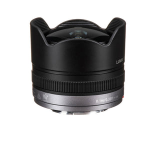 Panasonic Lumix G Fisheye 8mm f/3.5 Lens - Kit with 2x 64 Memory Cards and More PANASONIC