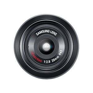 SAMSUNG 20MM F.8 PANCAKE LENS F/ NX Black - Kit with 128GB Memory Card Samsung