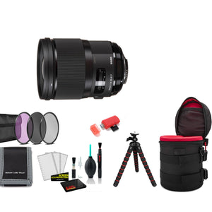 Sigma 28mm f/1.4 DG HSM Art Lens for Nikon F with Tripod and More International Model SIGMA