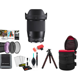 Sigma 16mm f/1.4 DC DN Contemporary Lens FUJIFILM X with Filter Kit SIGMA