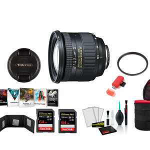 Tokina 16.5-135mm f/3.5-5.6 AT-X DX AF Lens for Nikon with 2x 64 Memory Cards and More Tokina