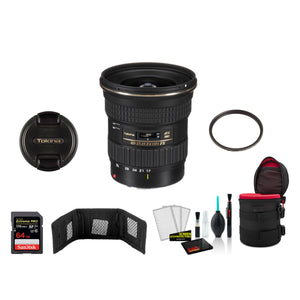Tokina 17-35mm f/4 Pro FX Lens for Canon - with 64GB Memory Card International Model Tokina