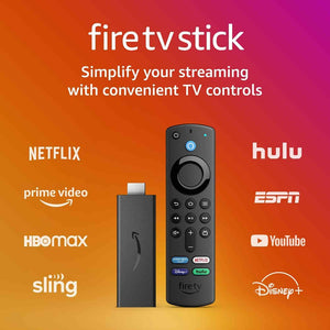 Amazon Fire TV Stick 2021 + Smart Plug + Cat5 Cable + Batteries 6th Ave Electronics