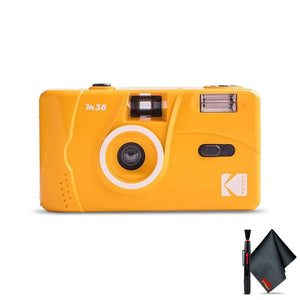 Kodak M38 35mm Film Camera - Yellow with 6Ave Cleaning Kit Kodak
