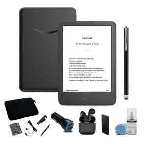 Kindle 16 GB - 2024 - Lightest and most compact Kindle, with glare-free display, faster page turns, adjustable front light, and long battery life - Black + More
