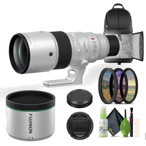 FUJIFILM XF 500mm f/5.6 R LM OIS WR Lens + Cleaning kit + Backpack + More Fujifilm