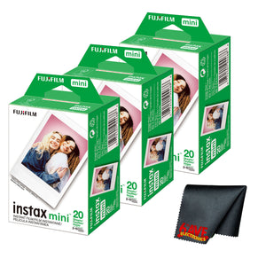 Fujifilm Instax Mini Instant Camera Film 60 Exposure + Cleaning Cloth Fujifilm