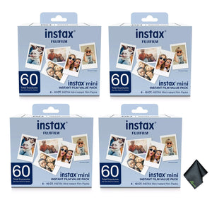 Fujifilm Instax Mini Value Pack Instant Film 240 Exposures + Cleaning Cloth