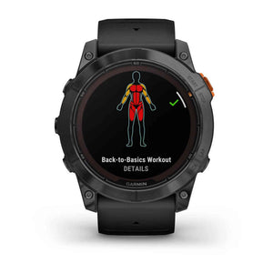 Garmin Fenix 7X Pro Solar Edition Slate Gray With Black Band 51MM Gps Smartwatch Garmin