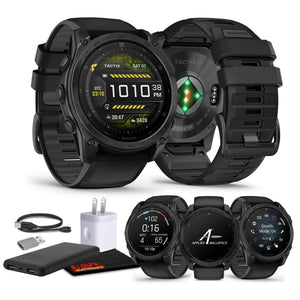 Garmin tactix 8 51mm, AMOLED Display, Premium Tactical GPS Smartwatch, Includes Applied Ballistics Ultralight Solver Garmin