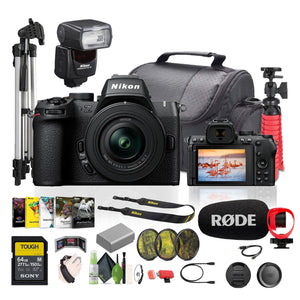 Nikon Z50II Mirrorless Camera + 16-50mm Lens+ Speedlight + Vlogging Accessories Nikon