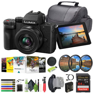 Panasonic Lumix G100 Mirrorless Camera With 12-32mm Lens Vlogging Camera Bundle Panasonic