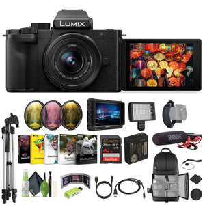 Panasonic Lumix G100D 4K Mirrorless Vlogging Camera with 12-32mm Lens Bundle Panasonic